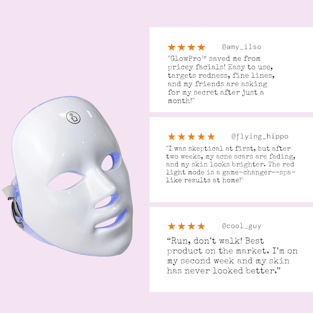 Solavéra GlowPro™ 7 - in - 1 LED Facial Therapy Mask - SolavèraSolavéra